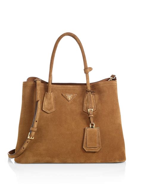 prada saddle bag|prada brown suede bag.